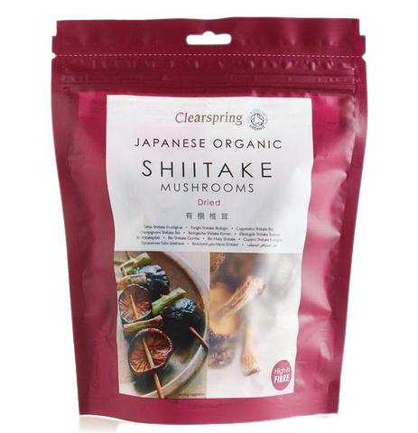 Shitake entero deshidratado Ecologico 40g Clearspring