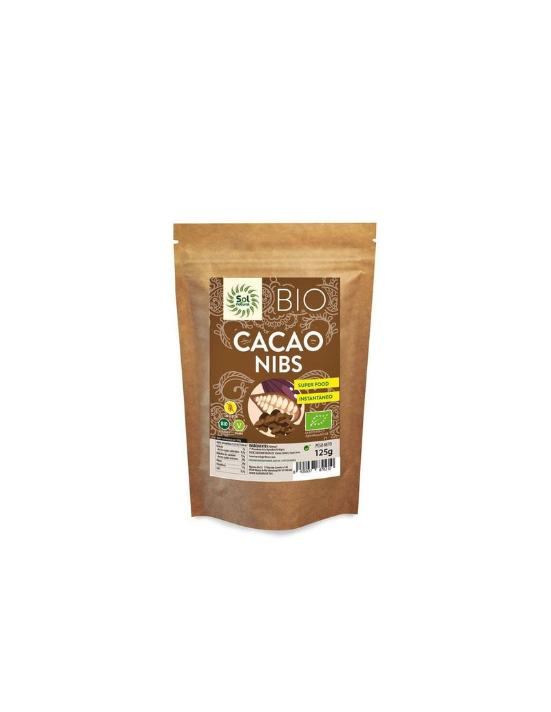 Cacao nibs crudo Ecológico Sol natural 125gr