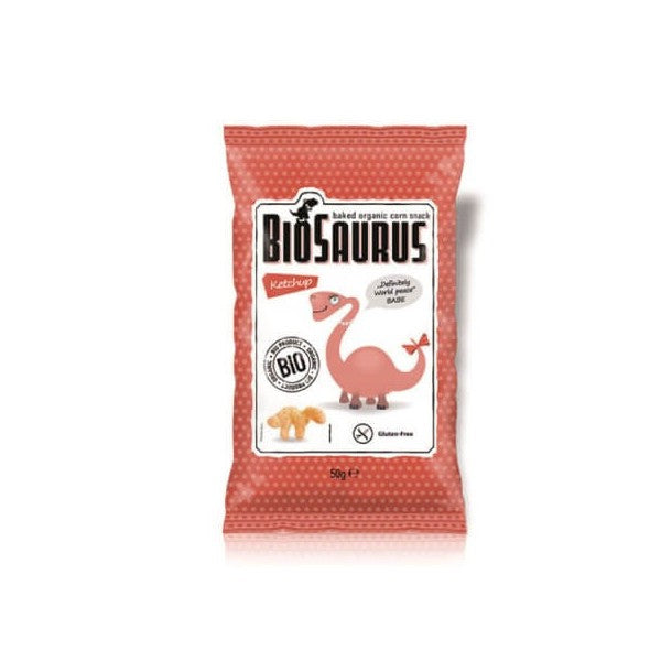 Biosaurus snack sabor ketchup Ecològic 50gr