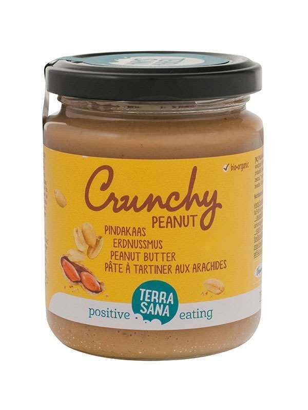 Crema cacahuete crunchy sin sal Ecológica Terrasana 250gr