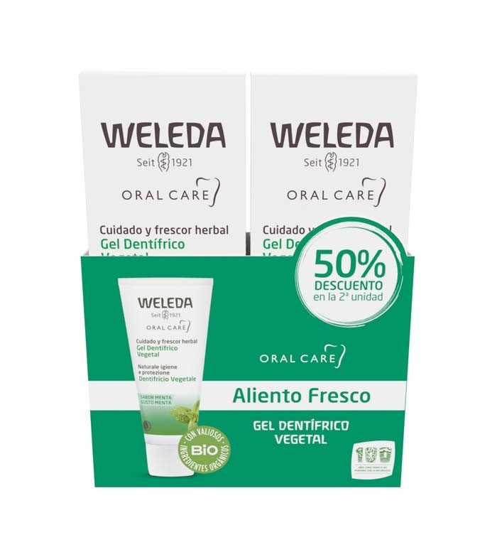 Duet de pasta dentifrica vegetal Ecològic Weleda