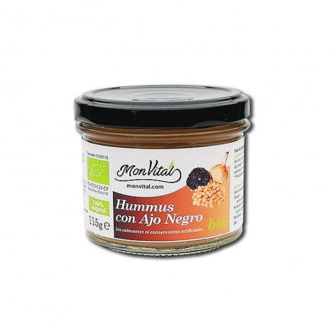 Hummus ajo negro Ecológico 115g Monvital