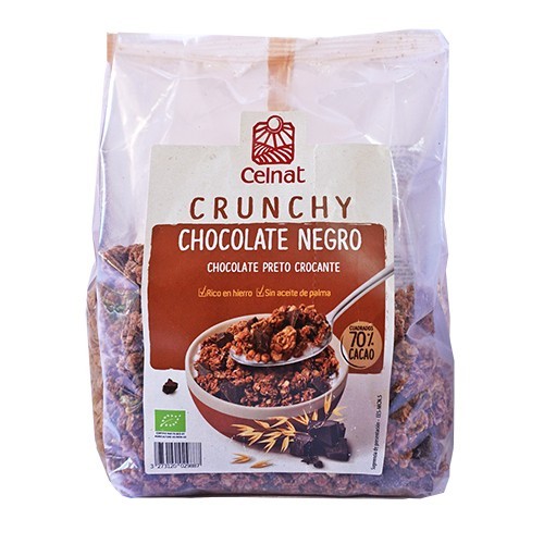 Crunchy chocolate negro Ecológico 500g Celnat