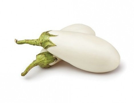 Organic white eggplant