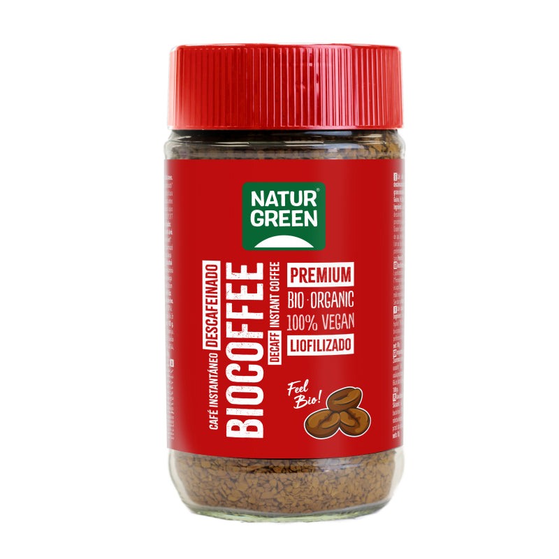 Biocafe soluble descafeinado Ecológico Naturgreen 100gr