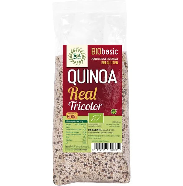 Quinoa real tricolor Ecológica 500g Sol natural